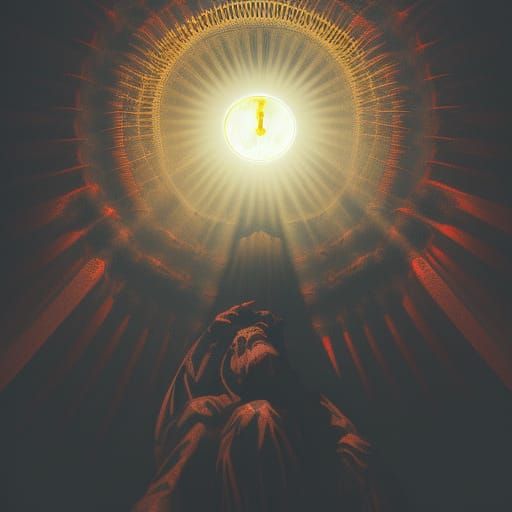 Divinity Between Heaven and Hell: A Mythical Landscape