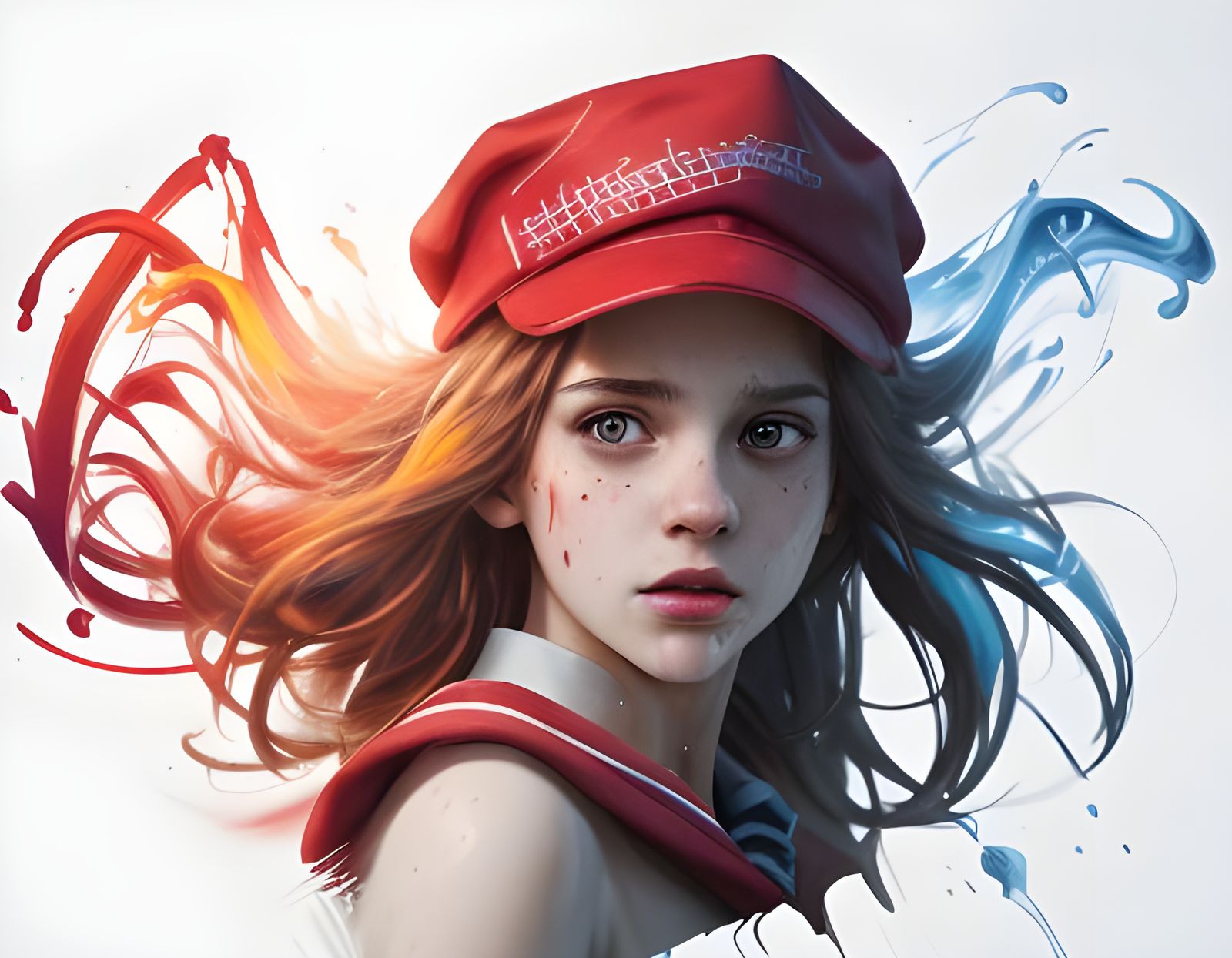 Hermione as Pioneer in Hyperrealistic Graffiti Art