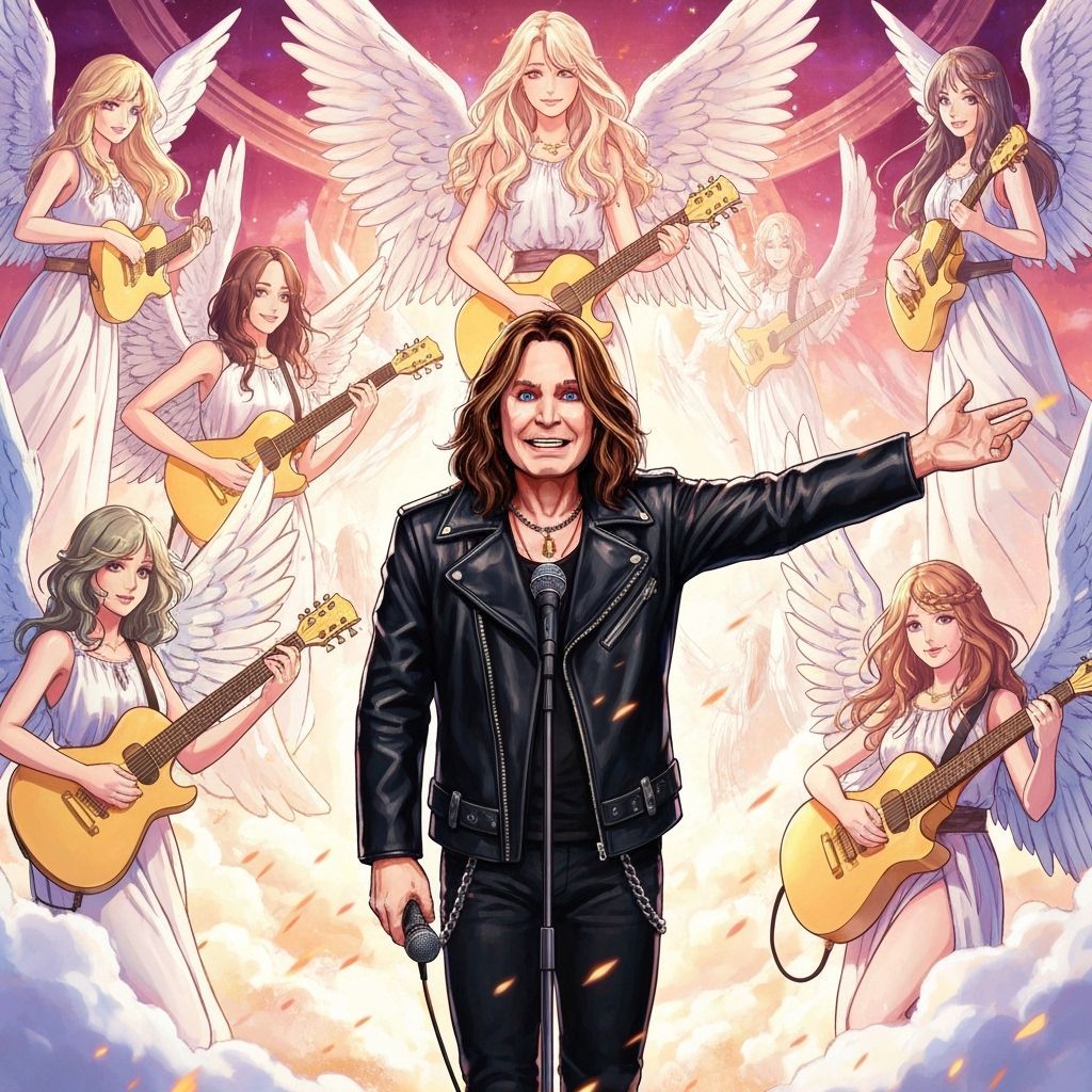 Heavenly Rockstar: Anime-Inspired Celestial Concert