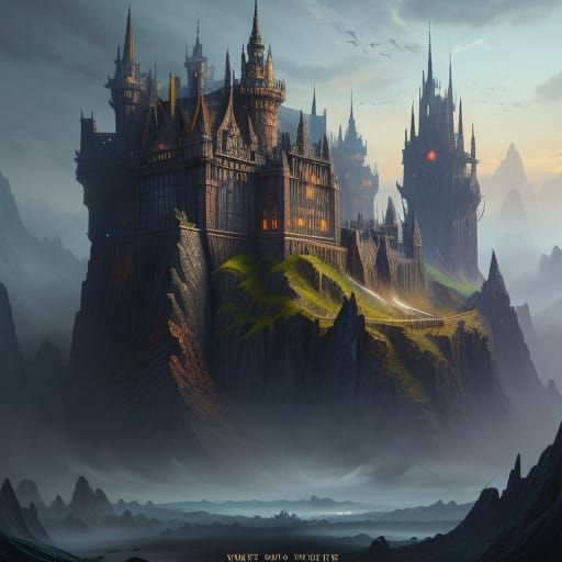 Ethereal Realm Entrance in Vibrant Colors