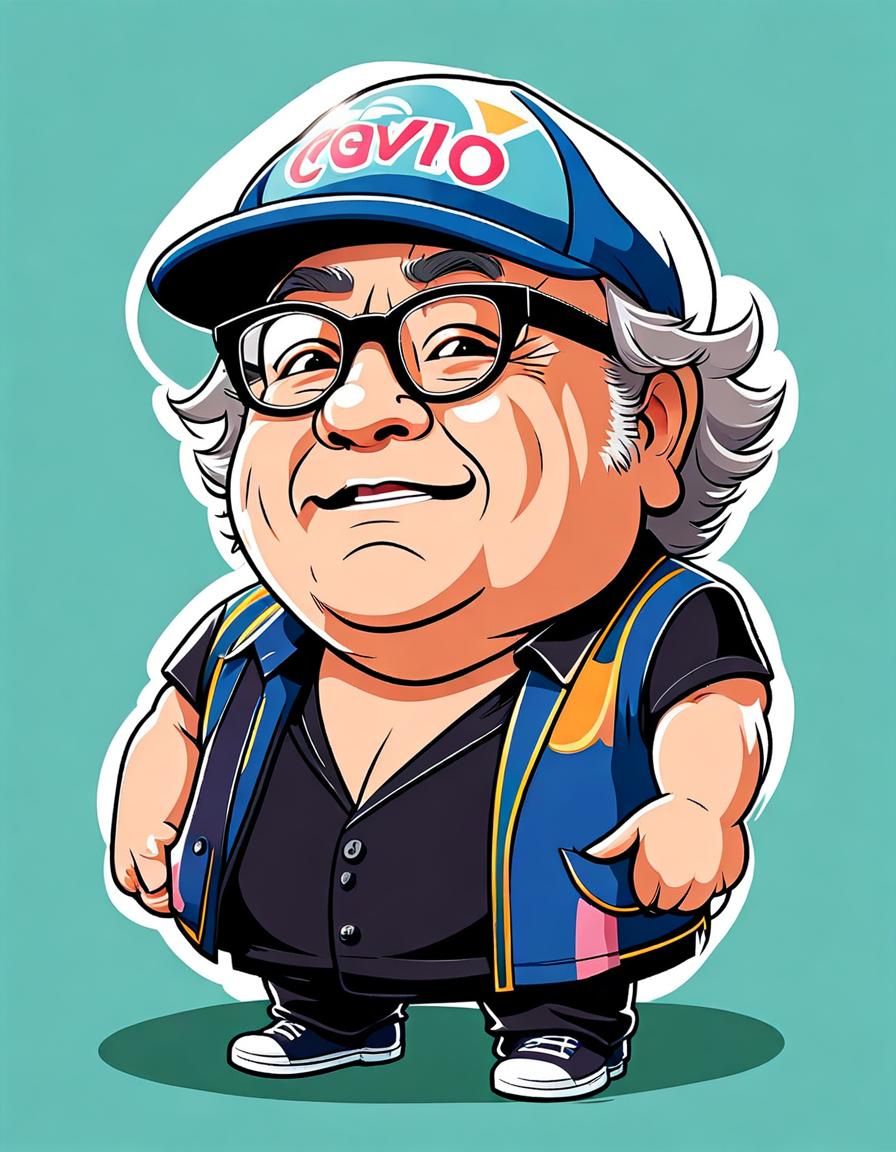 Danny DeVito as Ken Sugimori Kawaii Art