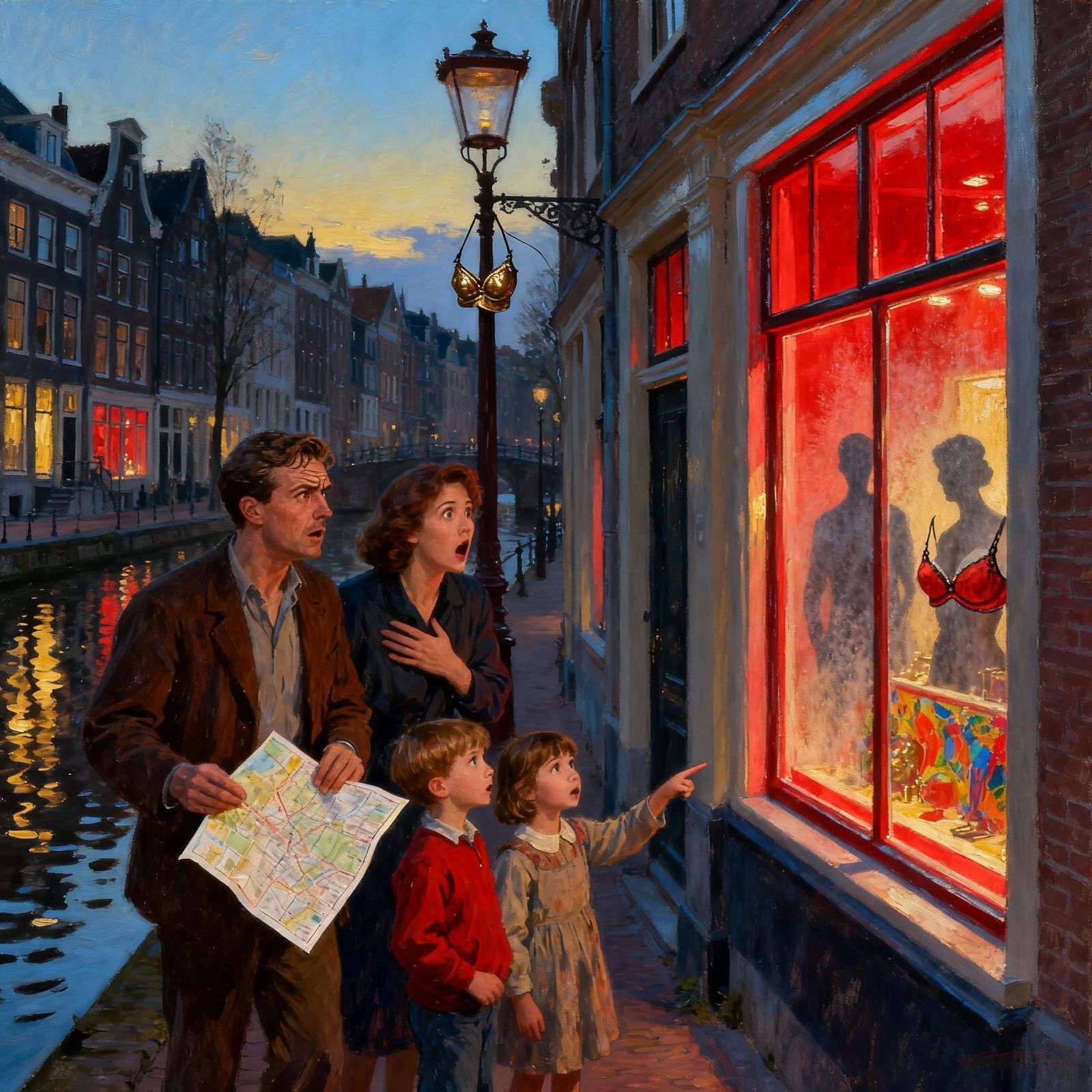 Lost Family's Humorous Amsterdam Canal Misadventure