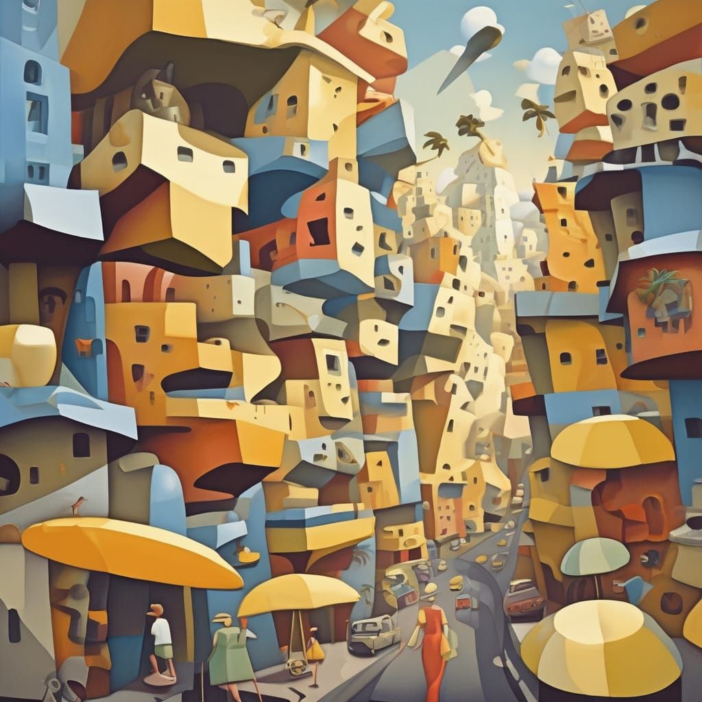 "Cubist City of Cheese" (2)