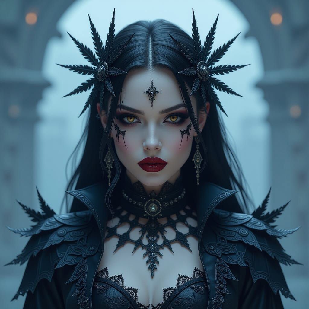 hyper-realism, datamoshing, glitchcore, sinister-chic goth-p...