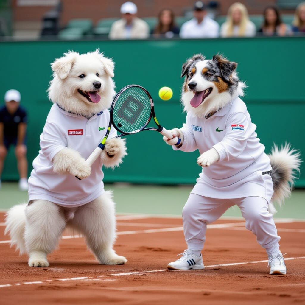 Animal Athletes Compete in Wimbledon Finals