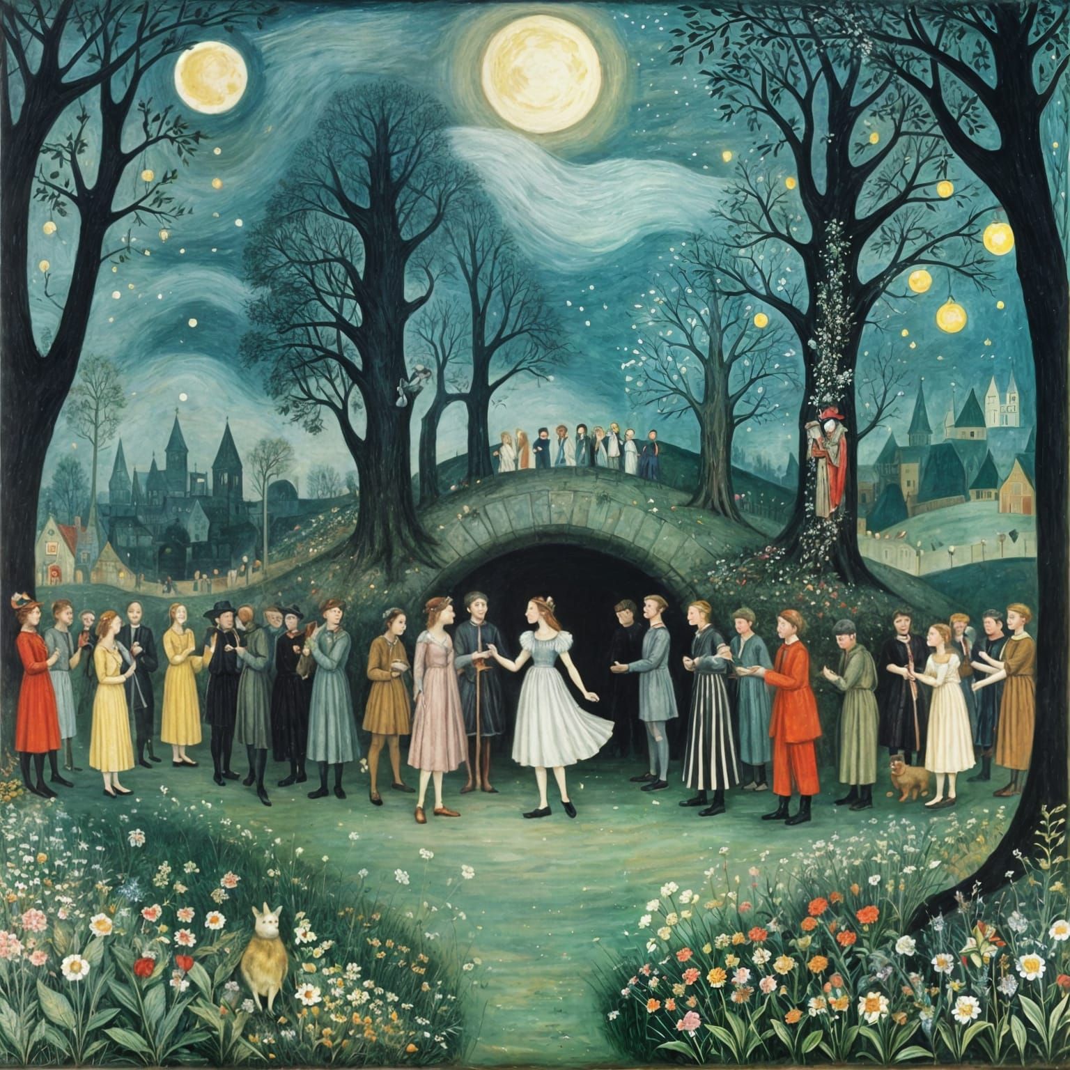 Midsummer Night's Dream in Lowry Style