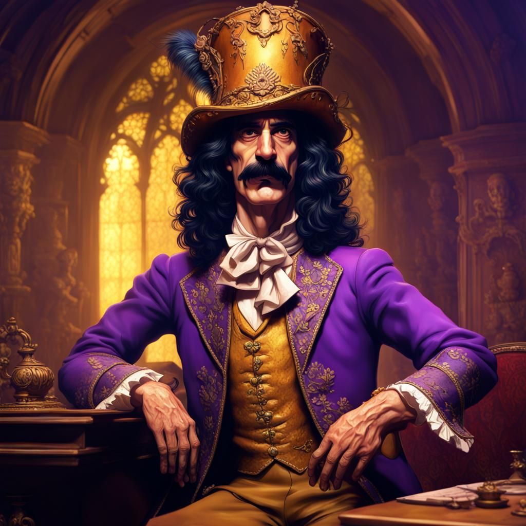 Frank Zappa as Dark Fantasy Musketeer