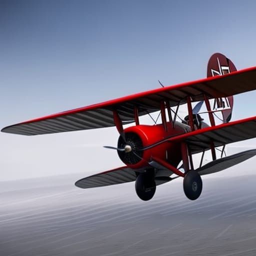Red Triplane Dogfight: Epic 3D Game Cinematic