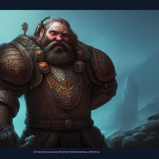 Dwarven Acid Breath in Detailed Matte Painting