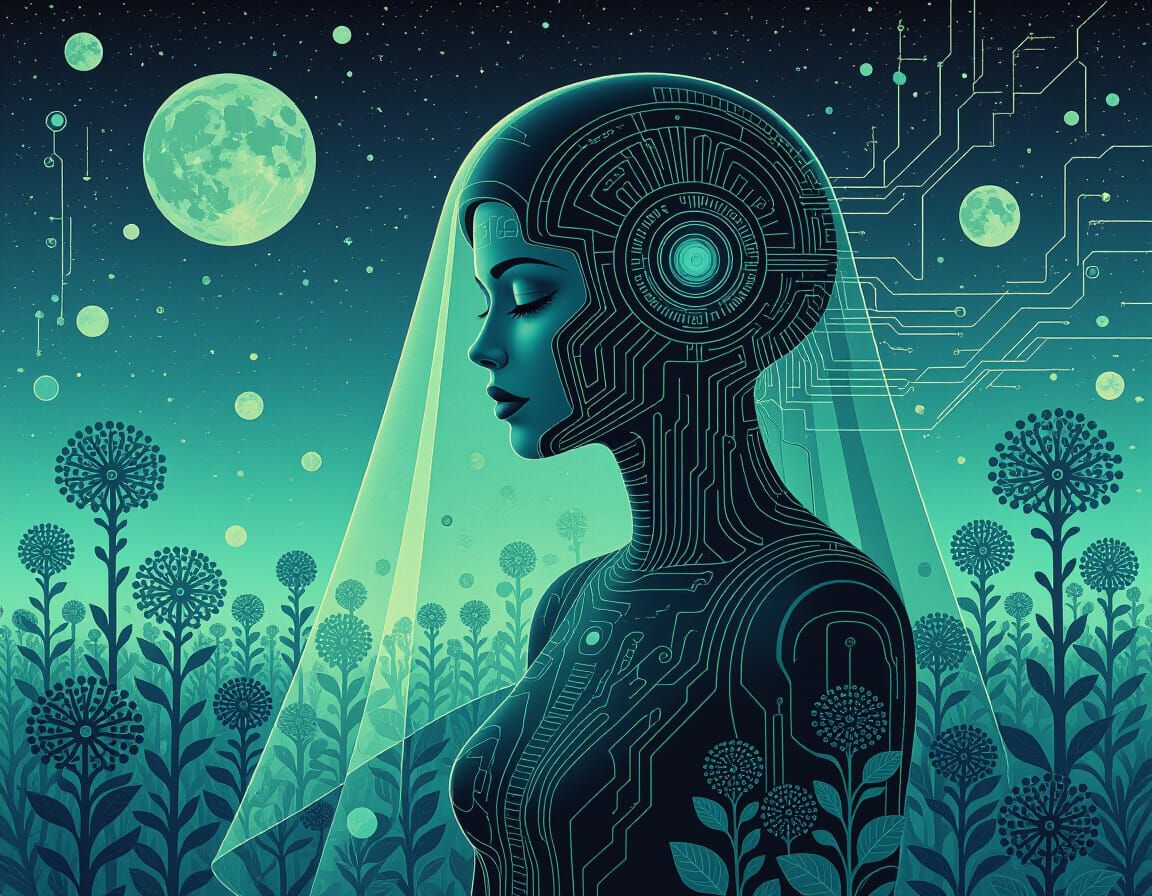 Fractal Retrofuturism: Alien Earth in Synthwave Style