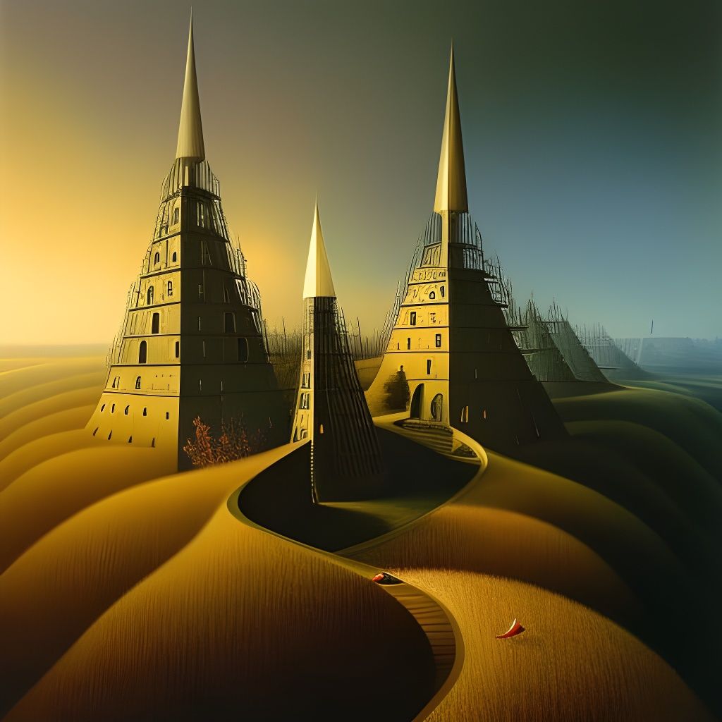 Surreal Composition in Remedios Varo Style