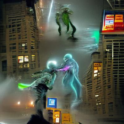 Ghosts and Aliens Clash in Future NYC