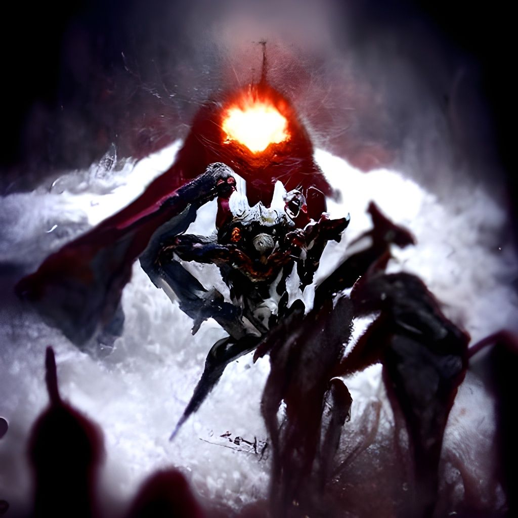Barbatos: A Horror Illustration in Doré Style