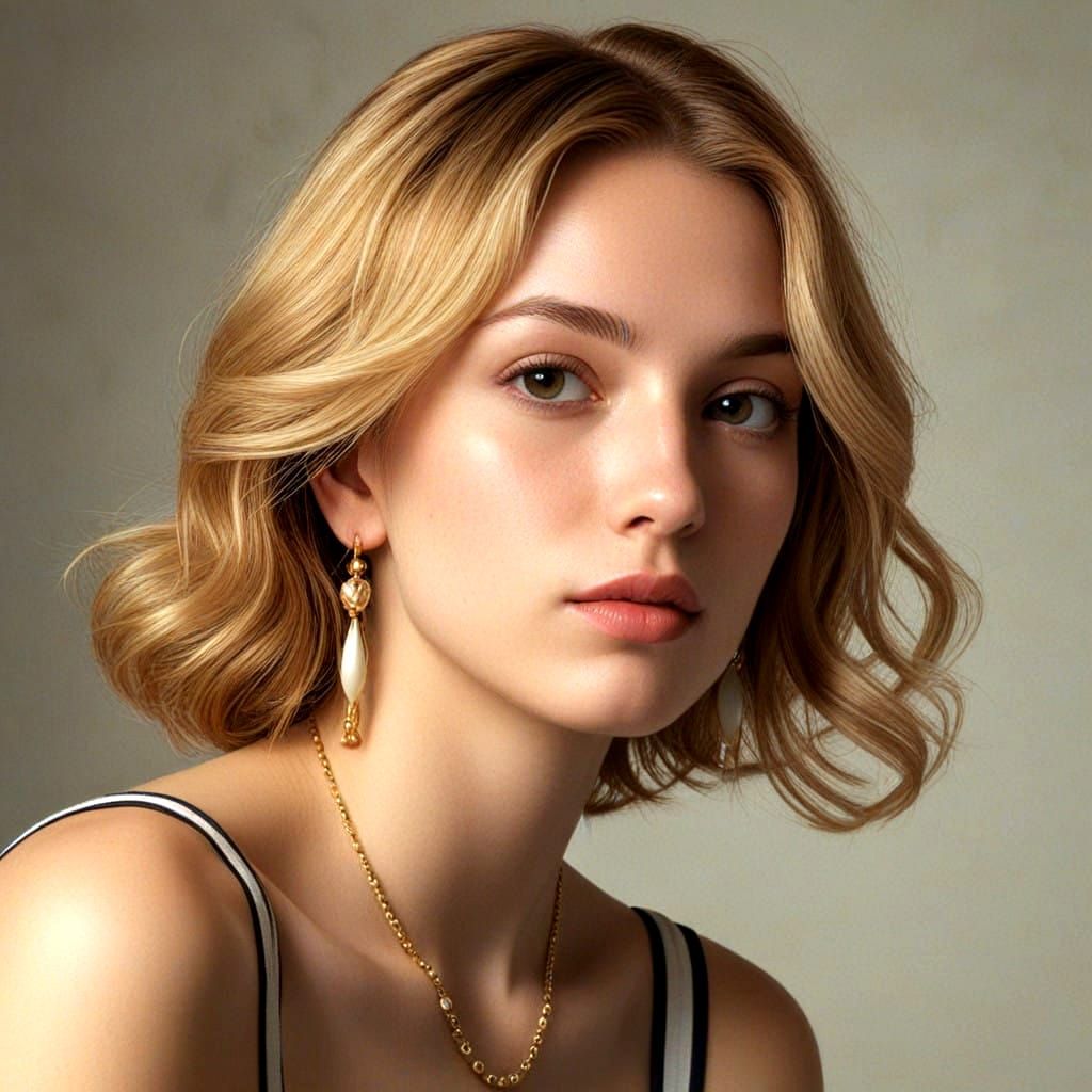 Sensual Hyperrealistic Beauty Portrait