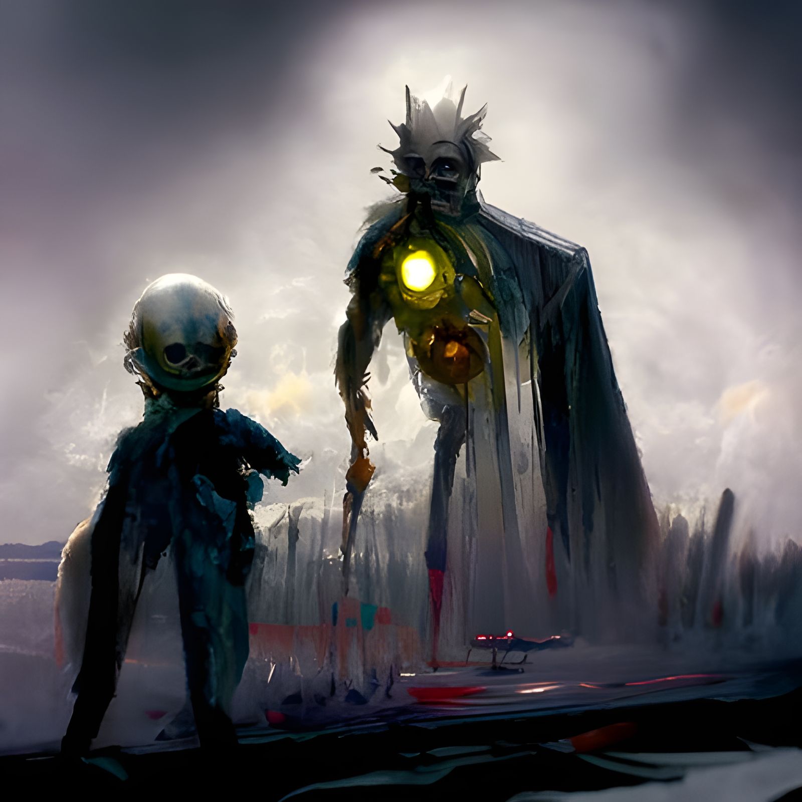Sinister Rick and Morty Illustration