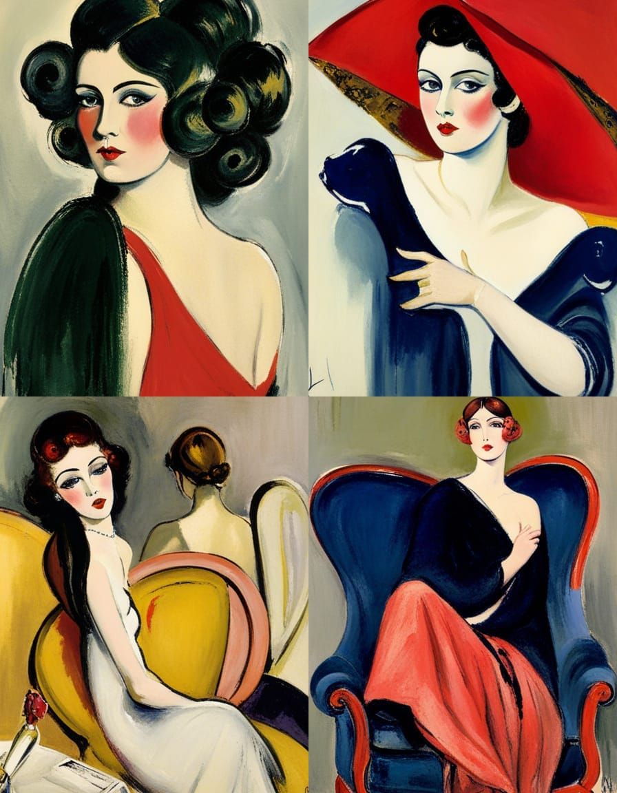 Bold Portrait in Fauvist Style