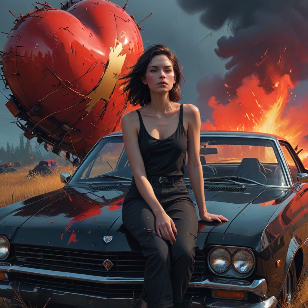 Ethereal Luxury Portrait in Cyberpunk Aesthetic