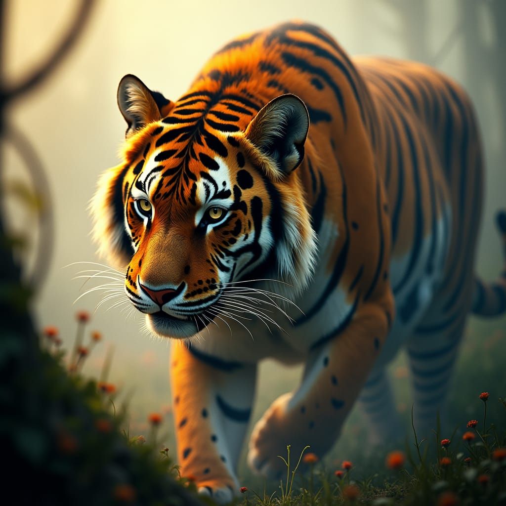 Hybrid Tiger Jaguar Fusion in Cinematic Style