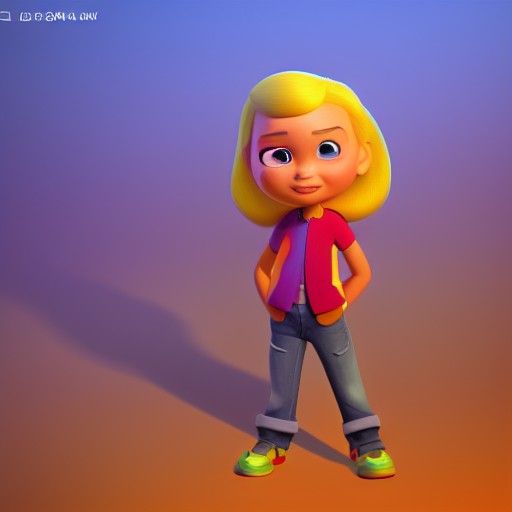 Jessie: Pixar-Style 3D Digital Art Concept