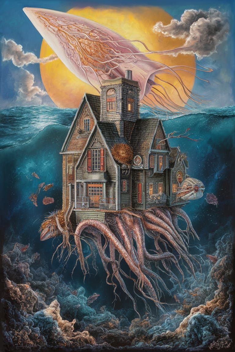 Dancing Neurons in Mothership, Precisionist Art Style