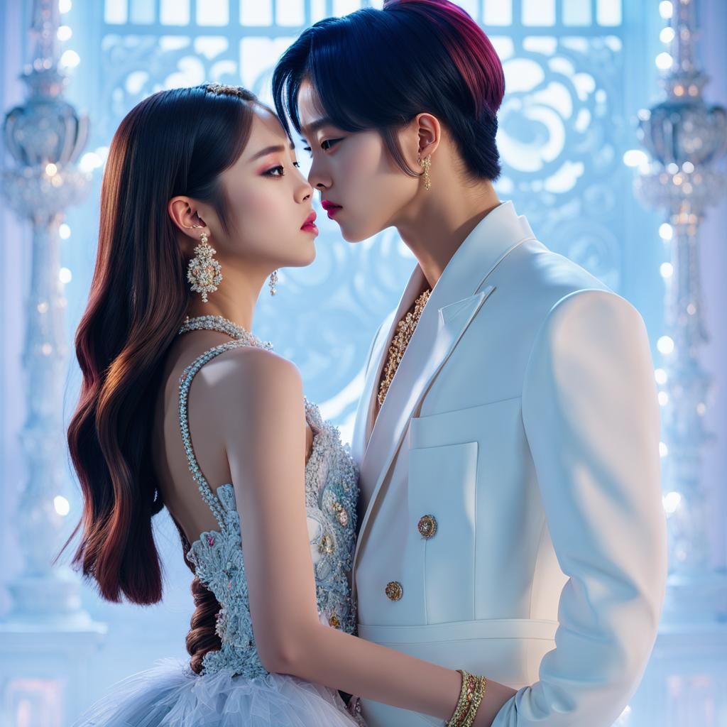 Blackpink Portrait in Ornate Frame Room