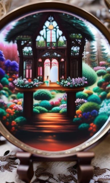 Fairytale Teatime in Vermilion Forest Mist