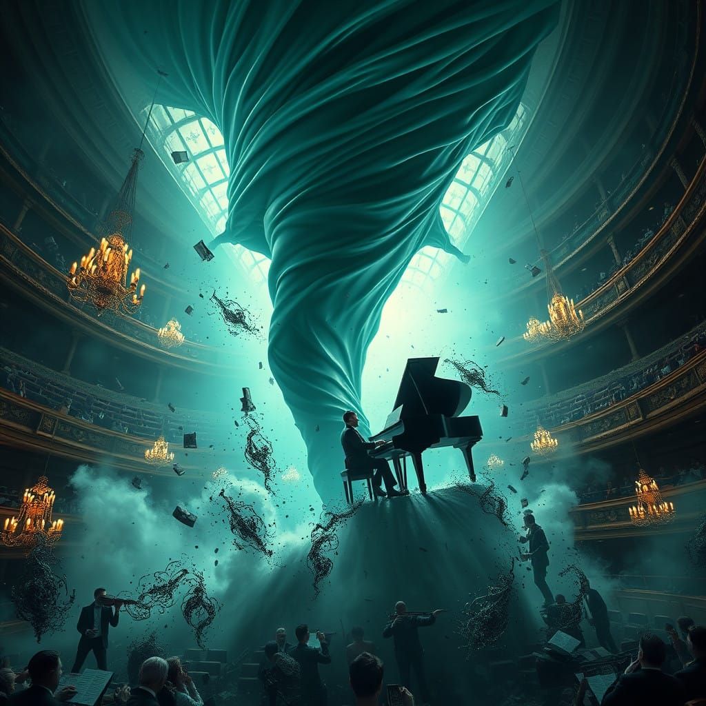 Floating Piano Serenade in Shattered Carnegie Hall