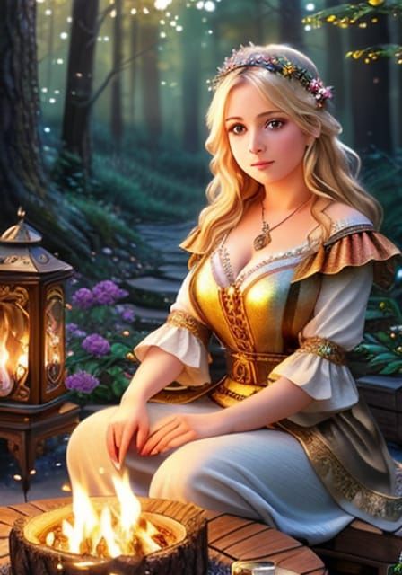 Campfire at Twilight: A Warm Embrace