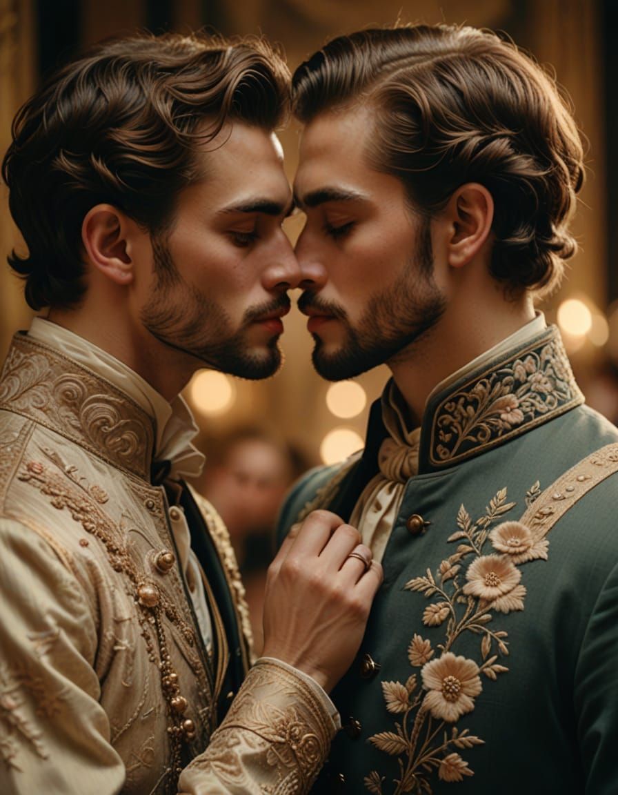 Romantic Embrace in Soft Golden Light