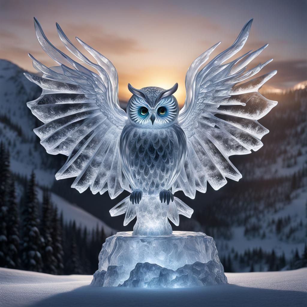 Ice Sculpture: Taking Flight