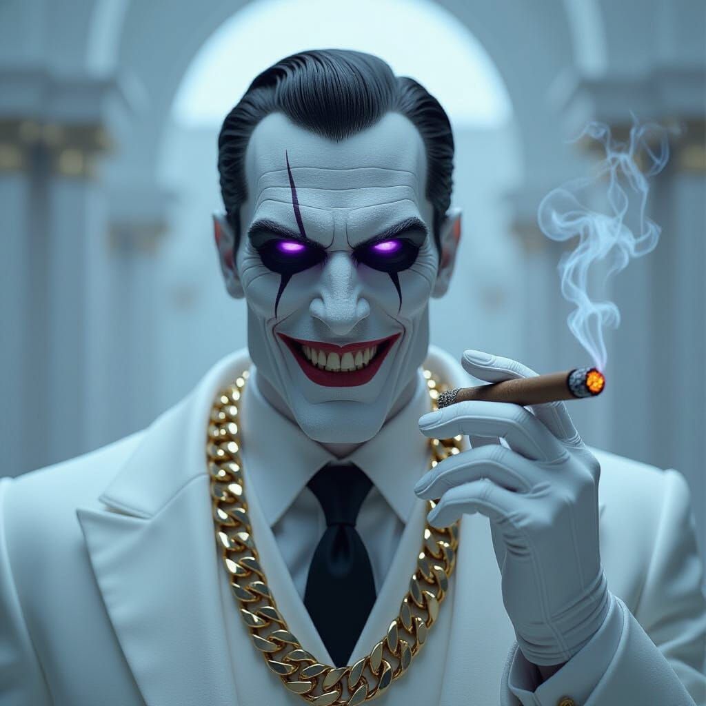 Undead Baron in Hyperrealistic Art Deco Style