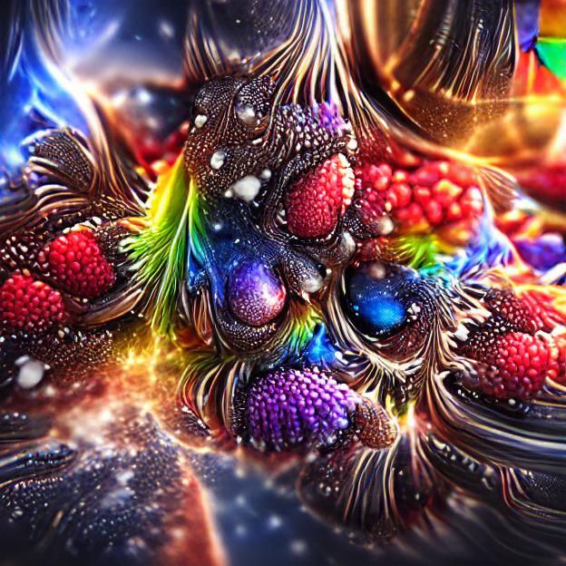 Vibrant Quantum Realm Digital Illustration