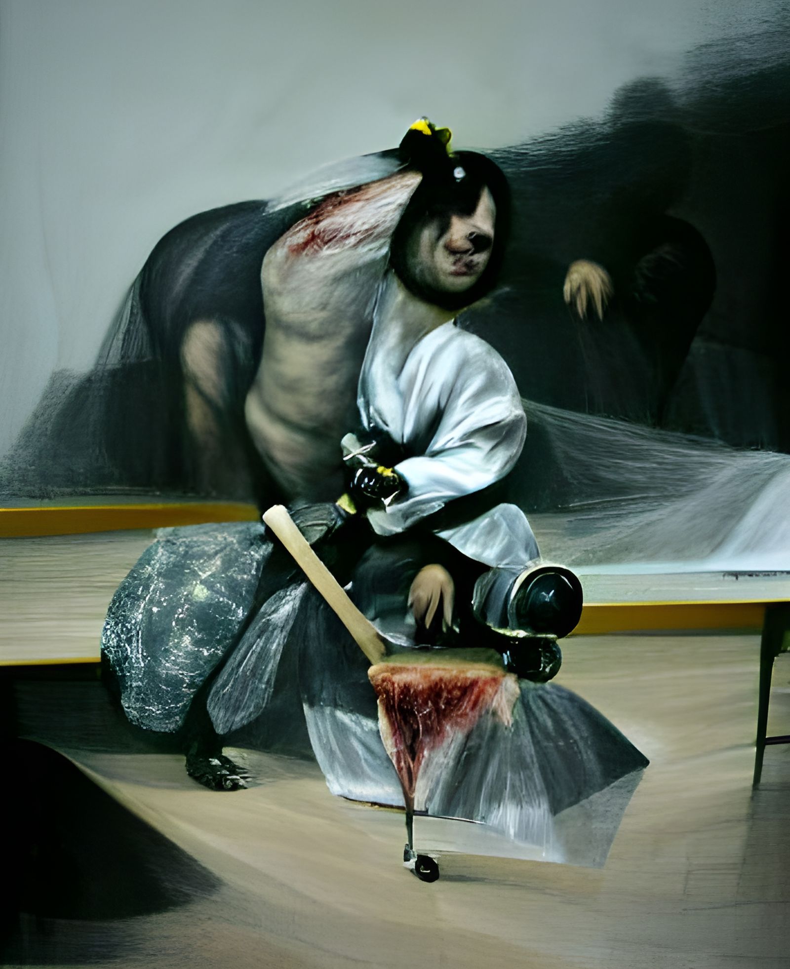 Samurai Seppuku: Dark Horror in Goya Style