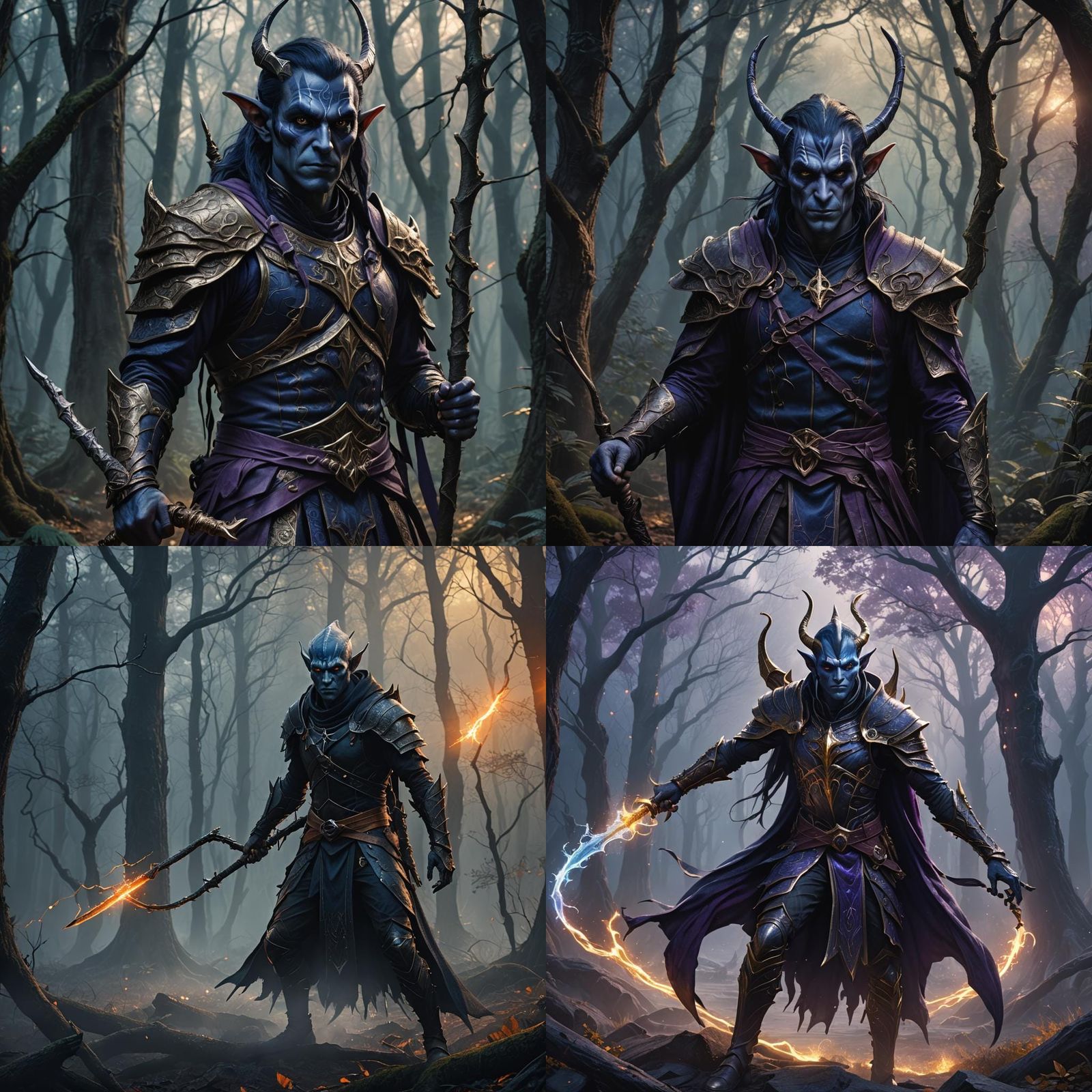 Dark Elf Cosplay: Detailed Fantasy Art in 8K