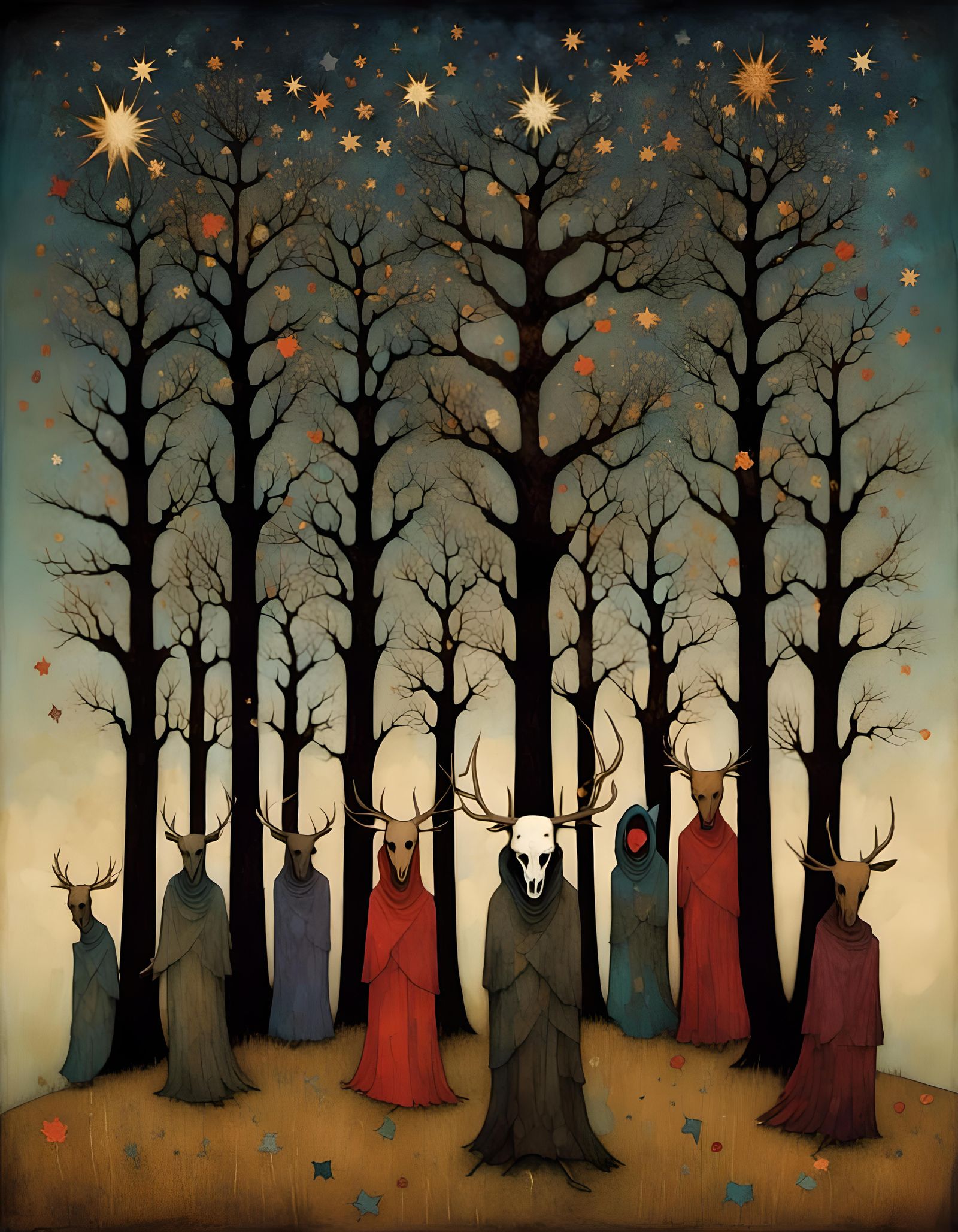 Druids Reach for Stars in Gothic Style