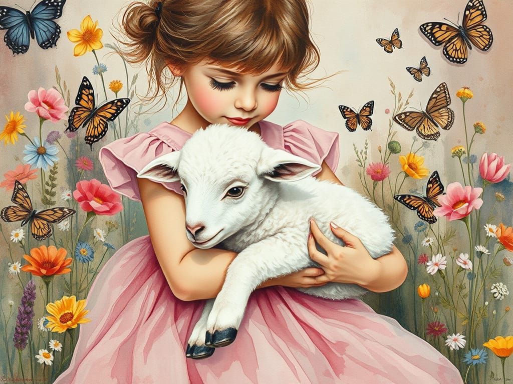 Marie had a little lamb!