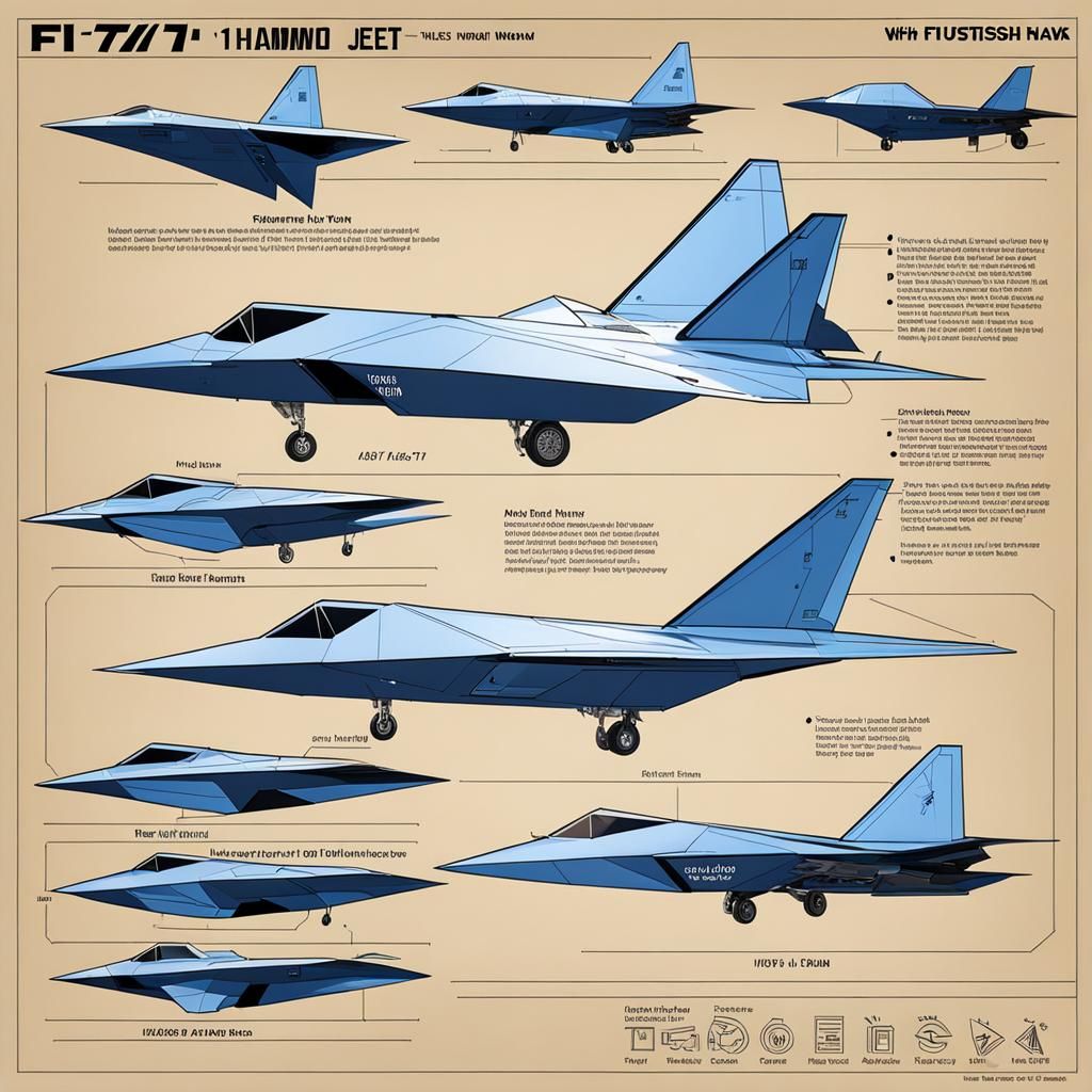 Futuristic Diamond Jet Mix with F-117 Nighthawk