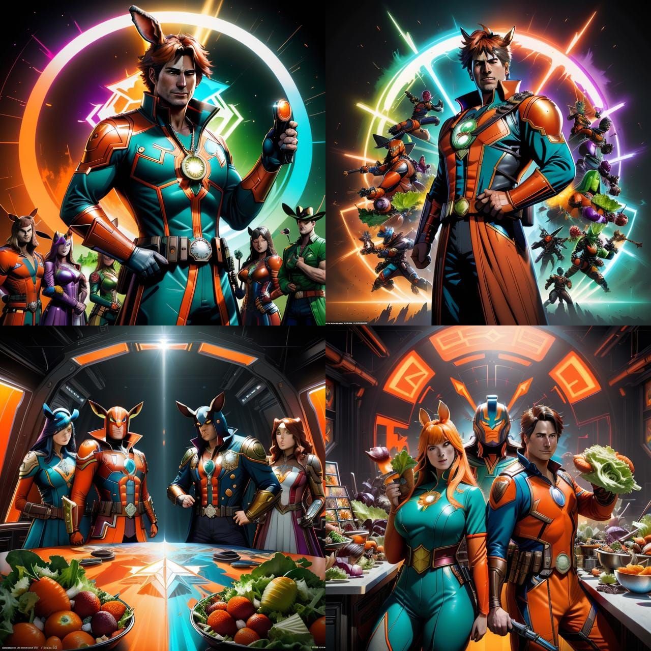 Captain Carrot: Comic Book Art in 8k Resolution