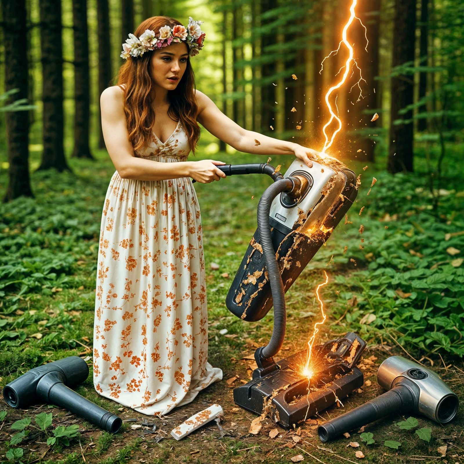 Vacuum Cleaner Destroyed by Lightning Strike