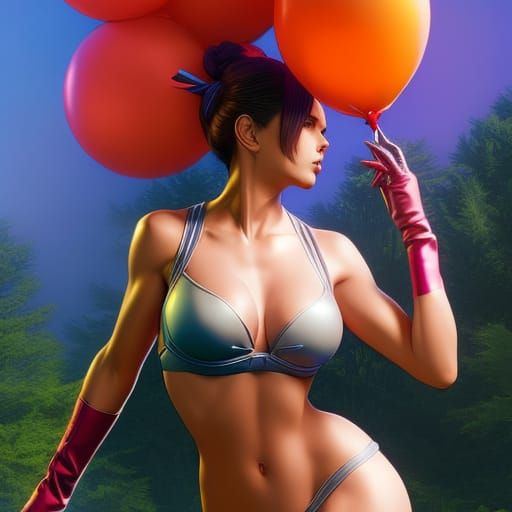 The balloon woman