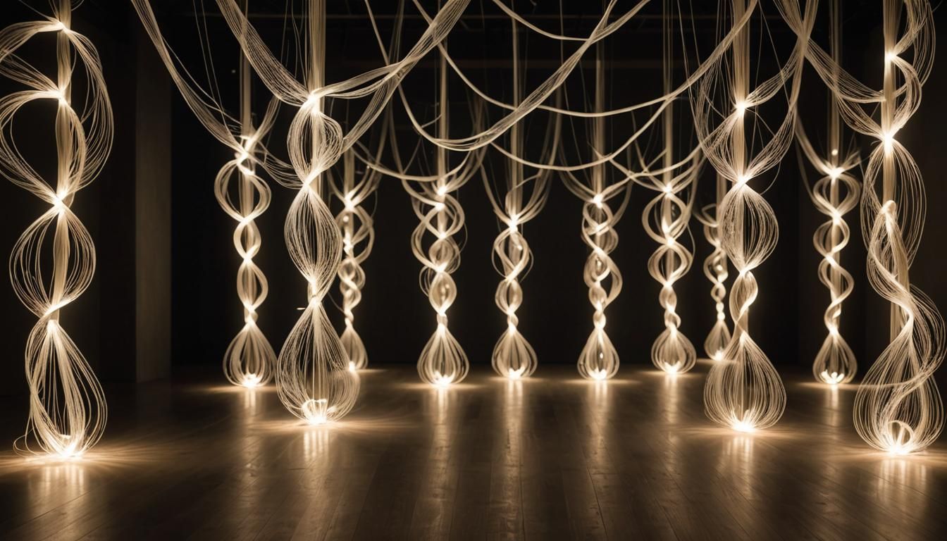 Radiant Threads of Light: A Divine Tapestry