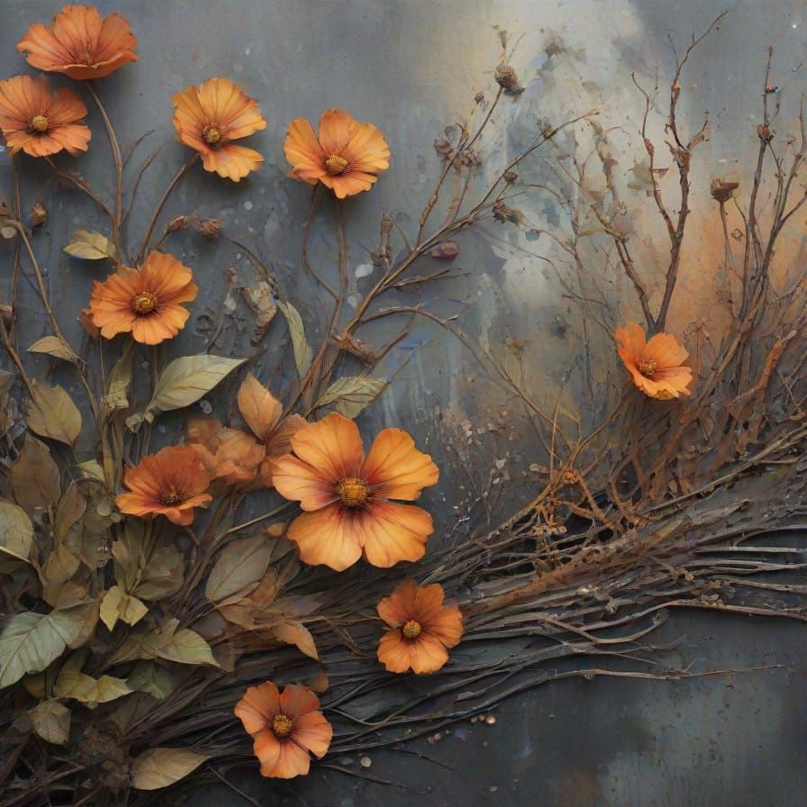 Rusty Ruins in a Muted World