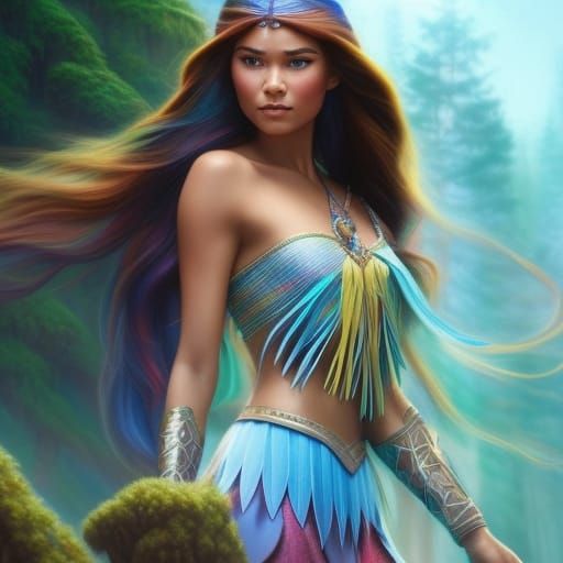 Pocahontas (AI interpretation)