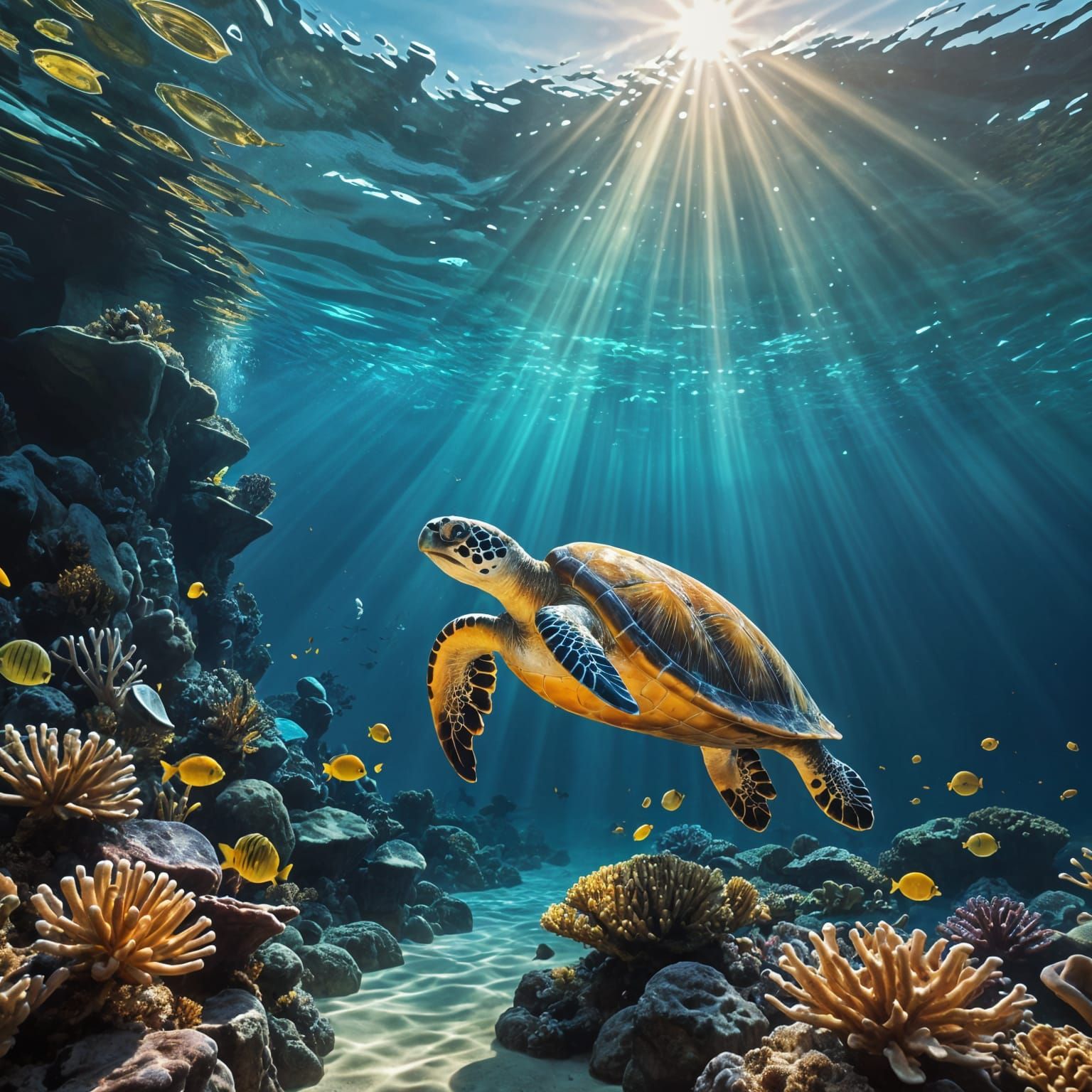 Underwater Paradise: Tropical Fish & Coral Reef