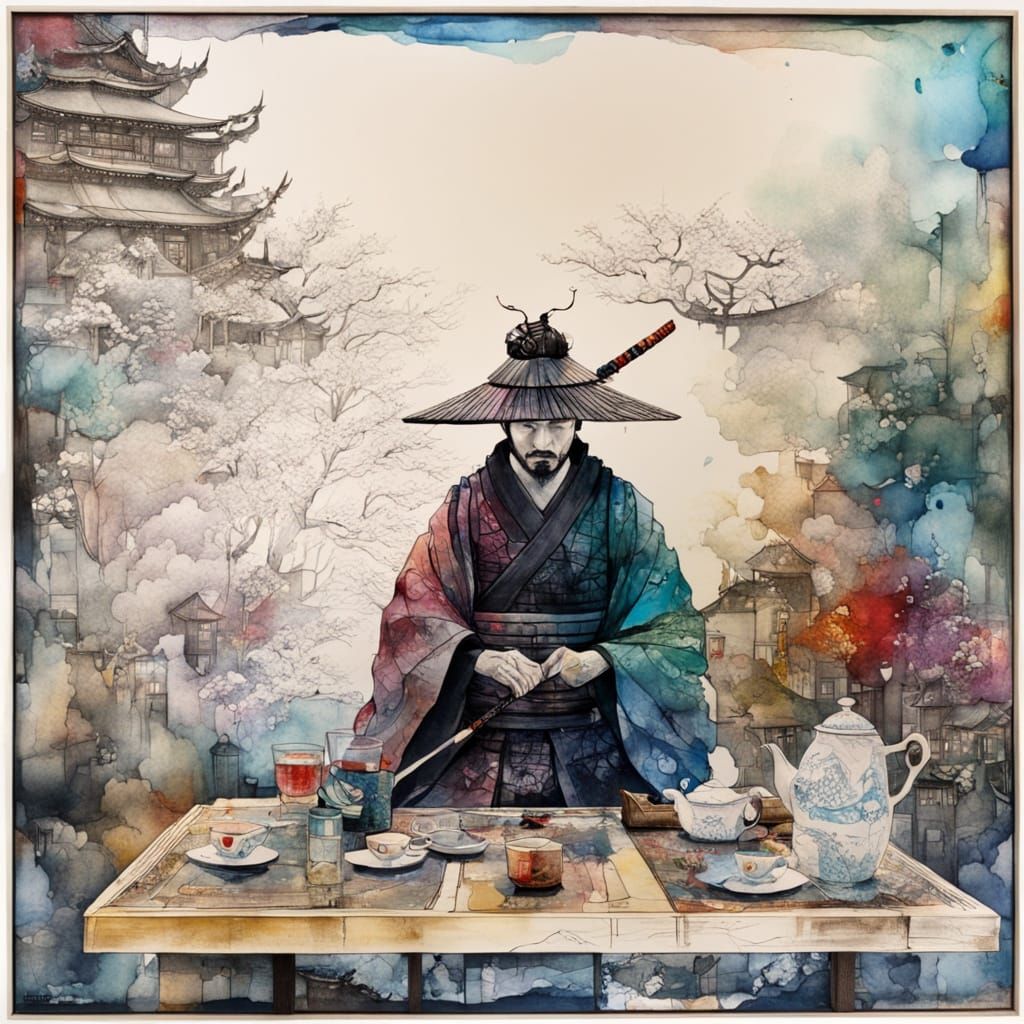 Samurai in Triadic Cinematic Colors, a Masterpiece of Mixed ...