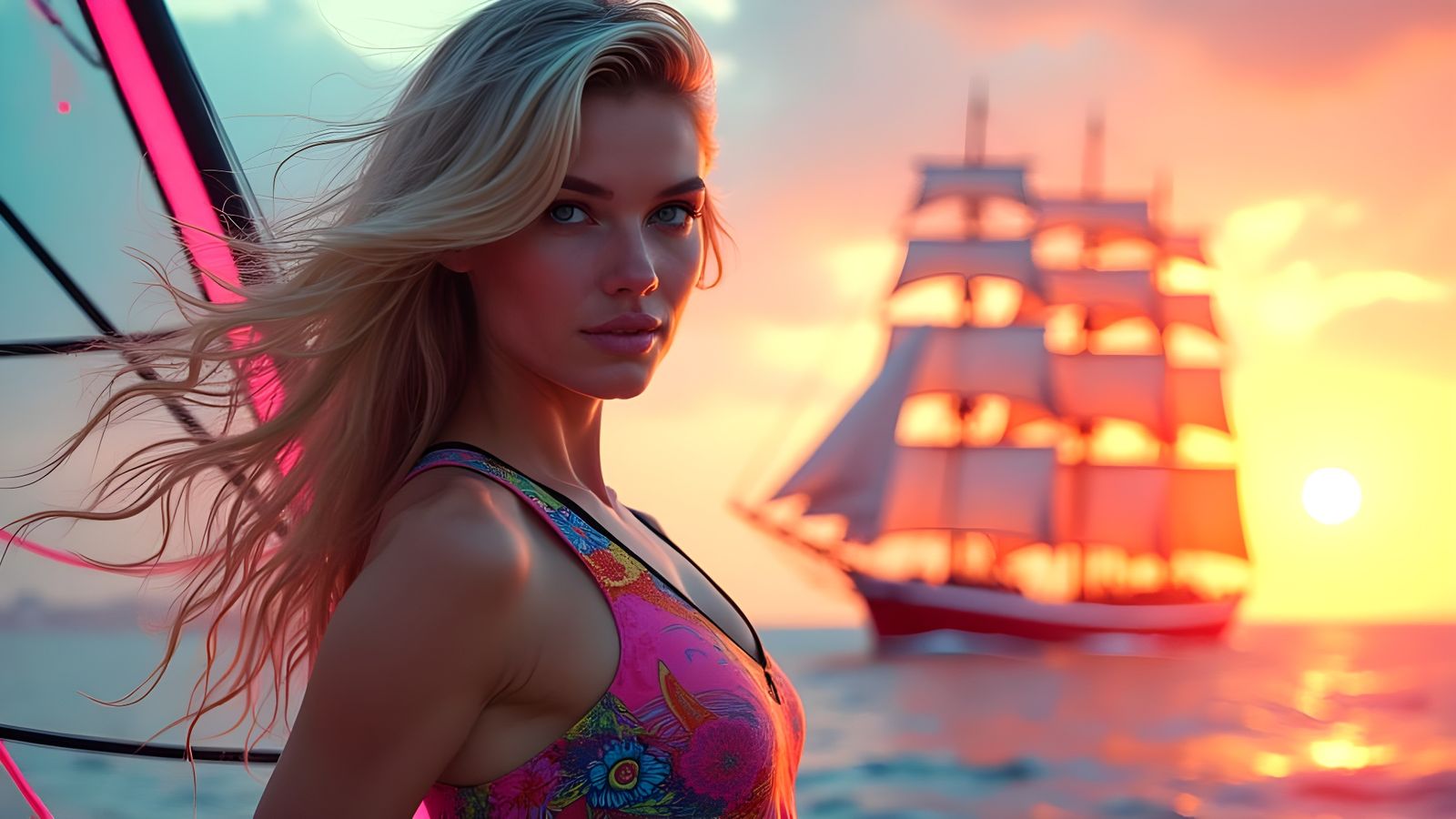 Sailing Goddess on the Windsurfing Horizon