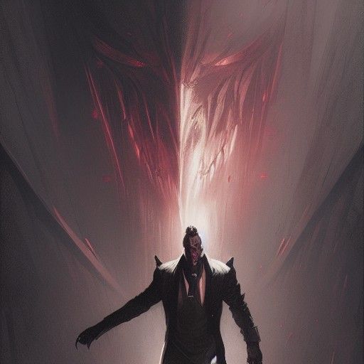 Sinister Villain in Fantasy Art Style