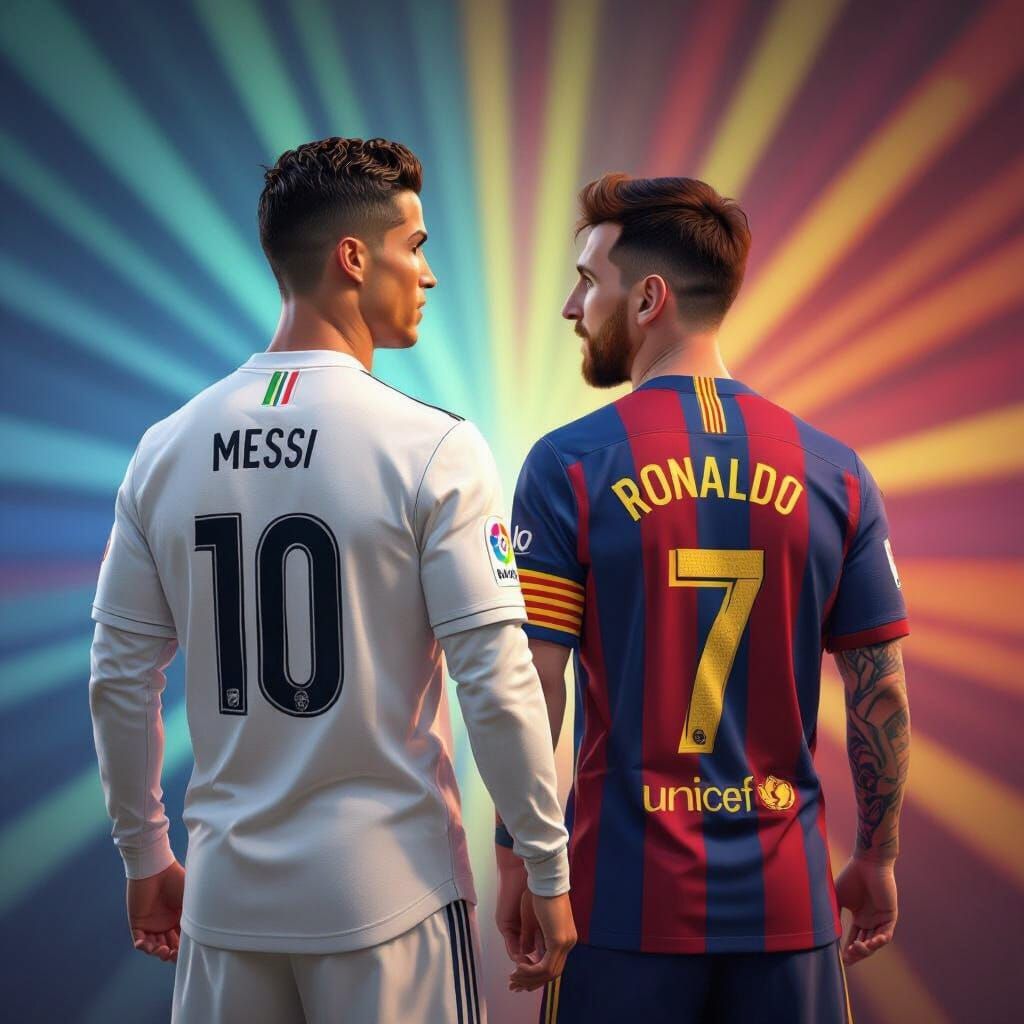Ronaldo and Messi Jersey Swap in 3D Style