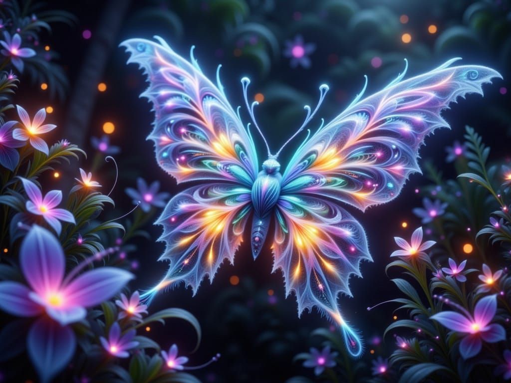 Fiberoptic butterfly