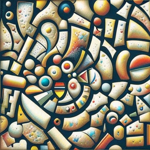 Abstract 3D Geometric Art in Photorealistic Style